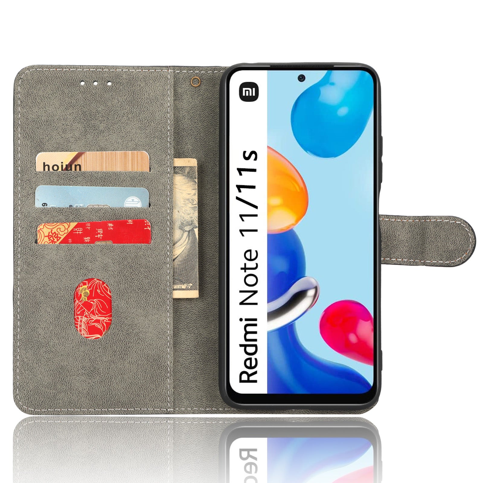 For Xiaomi Redmi Note 11 4G (Qualcomm) Note 11S 4G RFID Blocking Full Coverage PU Leather Phone Case Protective Magnetic Mobile Phone Cover with Wallet Stand For Xiaomi Redmi Note 11 4G (Qualcomm) Note 11S 4G RFID Blocking Full Coverage PU Leather Phone Case Protective Magnetic Mobile Phone Cover with Wallet Stand